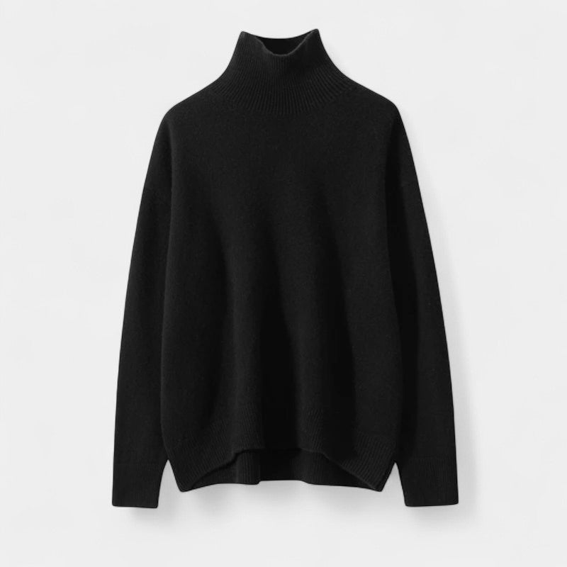 Classic Oversized Turtleneck Sweater-sweaters > turtleneck sweater-Laventaire-Laventaire