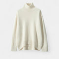 Classic Oversized Turtleneck Sweater-sweaters > turtleneck sweater-Laventaire-White-S-Laventaire
