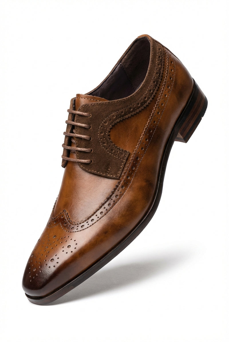 Classic Oxford Shoes-footwear > dress shoes > oxfords-Laventaire-Brown-38-Laventaire