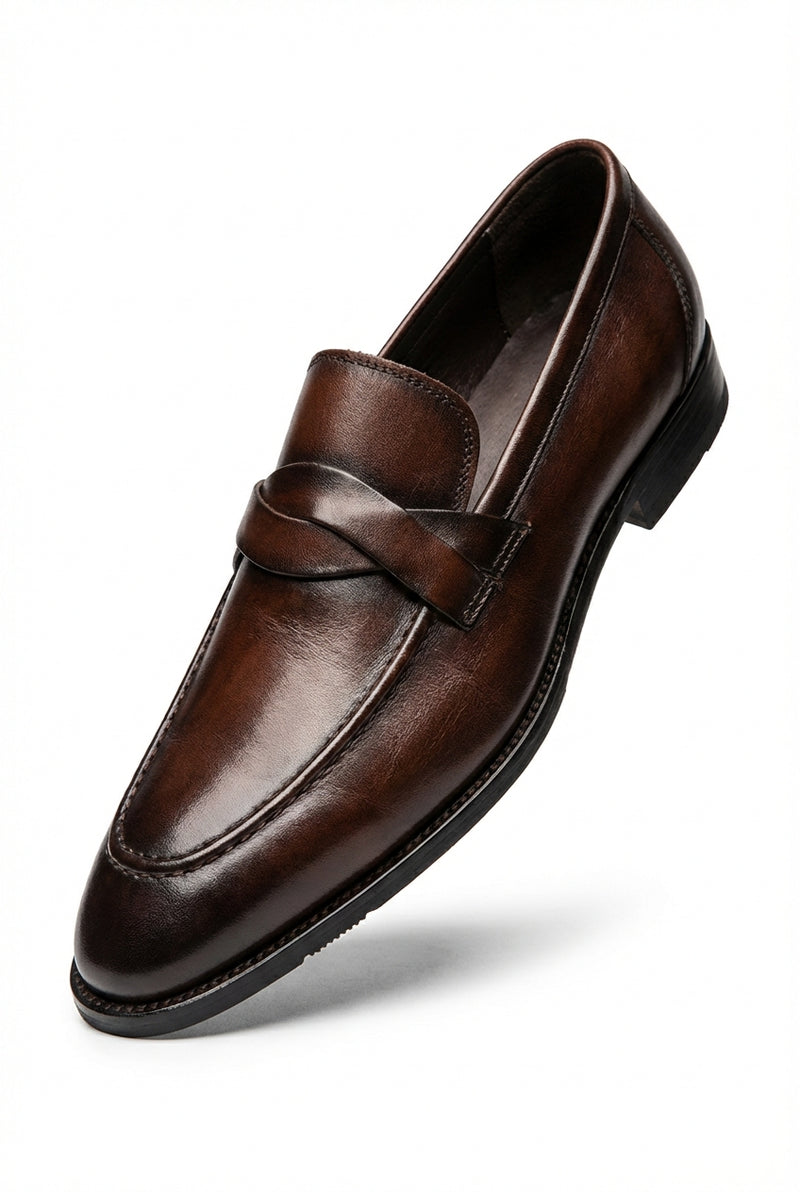 Classic Penny Loafers-footwear > loafers-Laventaire-Dark Brown-38-Laventaire