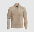 Classic Quarter-Zip Sweater-sweaters > quarter-zip sweater-Laventaire-Laventaire