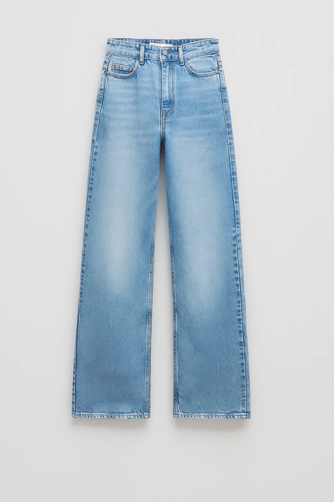 Classic Wide Leg Jeans-jeans > wide leg jeans-Laventaire-Light Blue-S-Laventaire