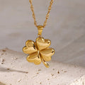 Clover Pendant Necklace-jewelry > necklaces > pendant necklace-Laventaire-Laventaire