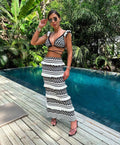Co-ord Stylish Ruffle Skirt-outfits > two-piece sets > ruffle skirt set-Laventaire-Laventaire