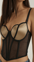 Corset Crop Top Fit-tops > crop tops > corset crop tops-Laventaire-Laventaire