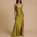 Cowl Neck Maxi Dress-dresses > maxi dress-Laventaire-Laventaire