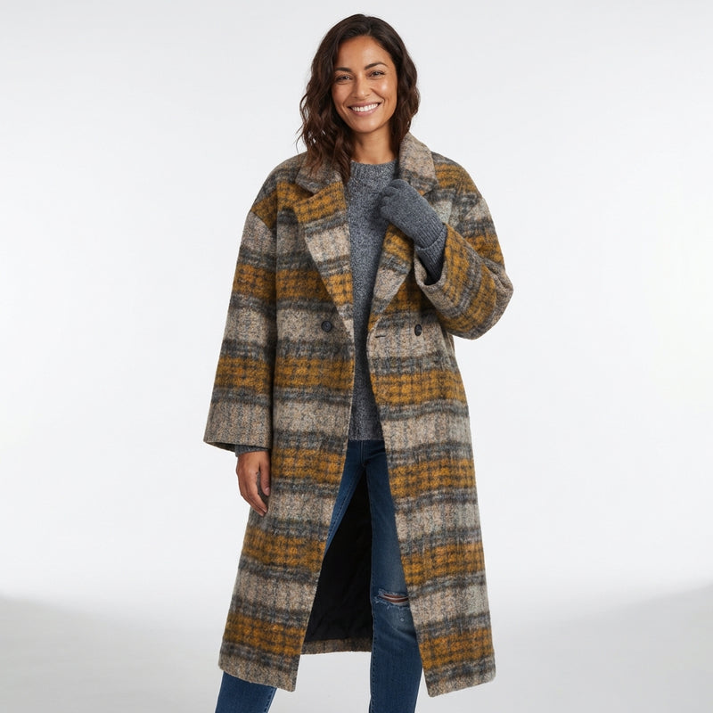 Cozy Long Coat-coats > long coat-Laventaire-Brown-S-Laventaire
