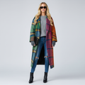 Cozy Long Coat-coats > long coat-Laventaire-Multicolor-S-Laventaire