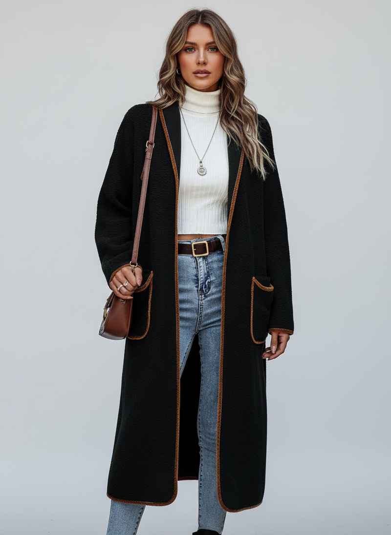 Cozy Long Coatigan-coats > long coat-Laventaire-Laventaire