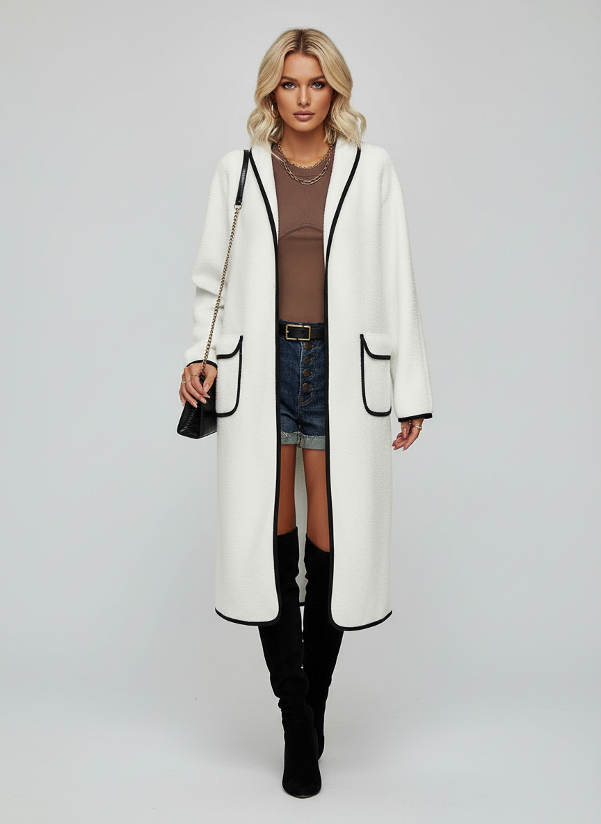 Cozy Long Coatigan-coats > long coat-Laventaire-Laventaire
