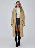 Cozy Long Coatigan-coats > long coat-Laventaire-Dark Beige-S-Laventaire