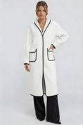 Cozy Long Coatigan-coats > long coat-Laventaire-White-S-Laventaire