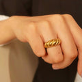Croissant Design Statement Ring-jewelry > rings-Laventaire-Laventaire