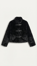 Cropped Black Casual Jacket-jackets > cropped jacket-Laventaire-Laventaire