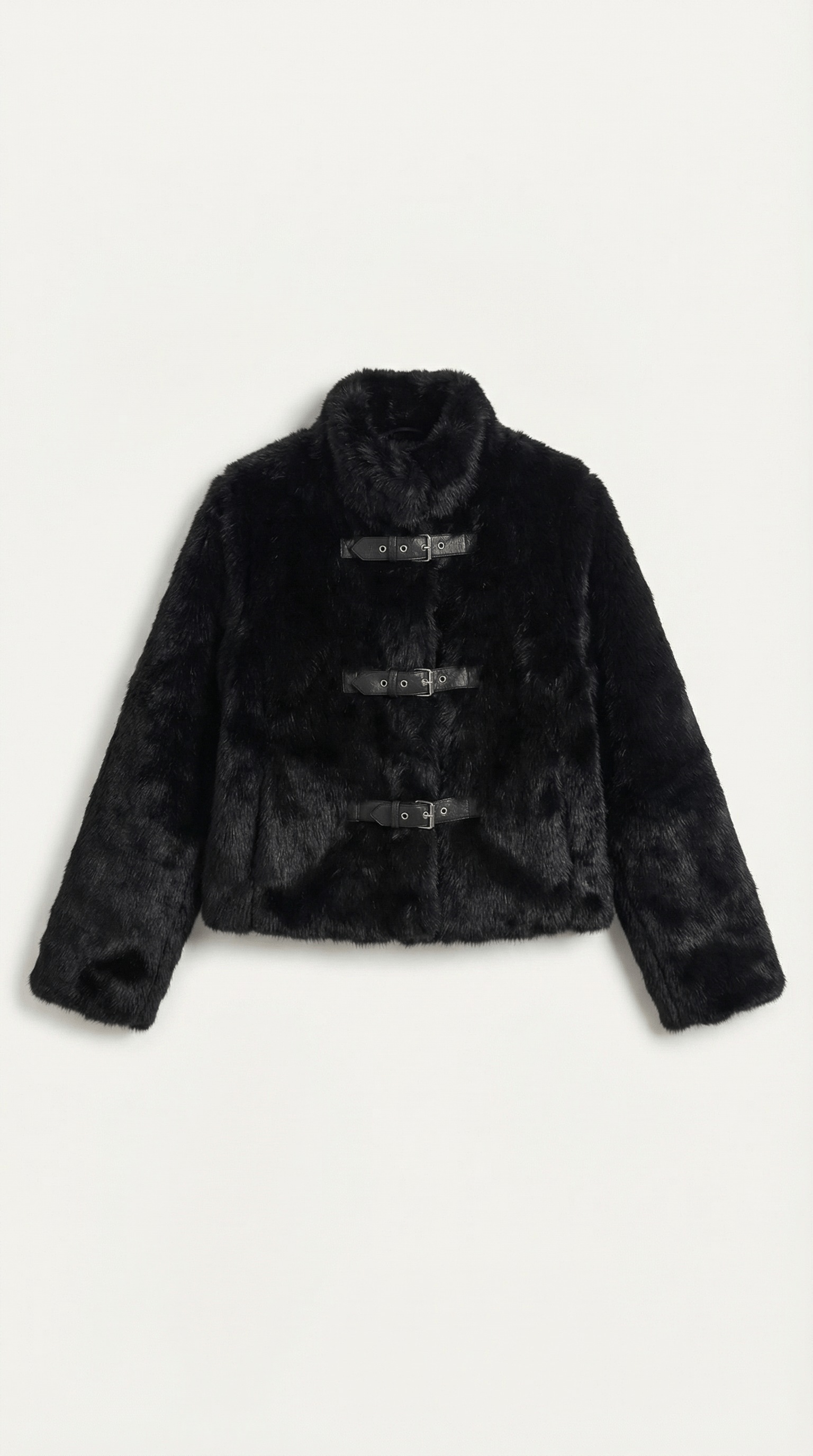 Cropped Black Casual Jacket-jackets > cropped jacket-Laventaire-Laventaire