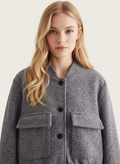 Cropped Casual Jacket-jackets > cropped jacket-Laventaire-Laventaire