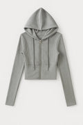 Cropped Hoodie Co-Ord Set-sets > cropped hoodie set-Laventaire-Laventaire