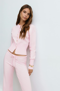 Cropped Knit Lounge Set-loungewear > lounge set-Laventaire-Laventaire