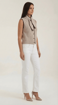 Cropped Knit Vest-tops > vests > cropped vests-Laventaire-Laventaire