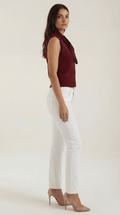 Cropped Knit Vest-tops > vests > cropped vests-Laventaire-Laventaire