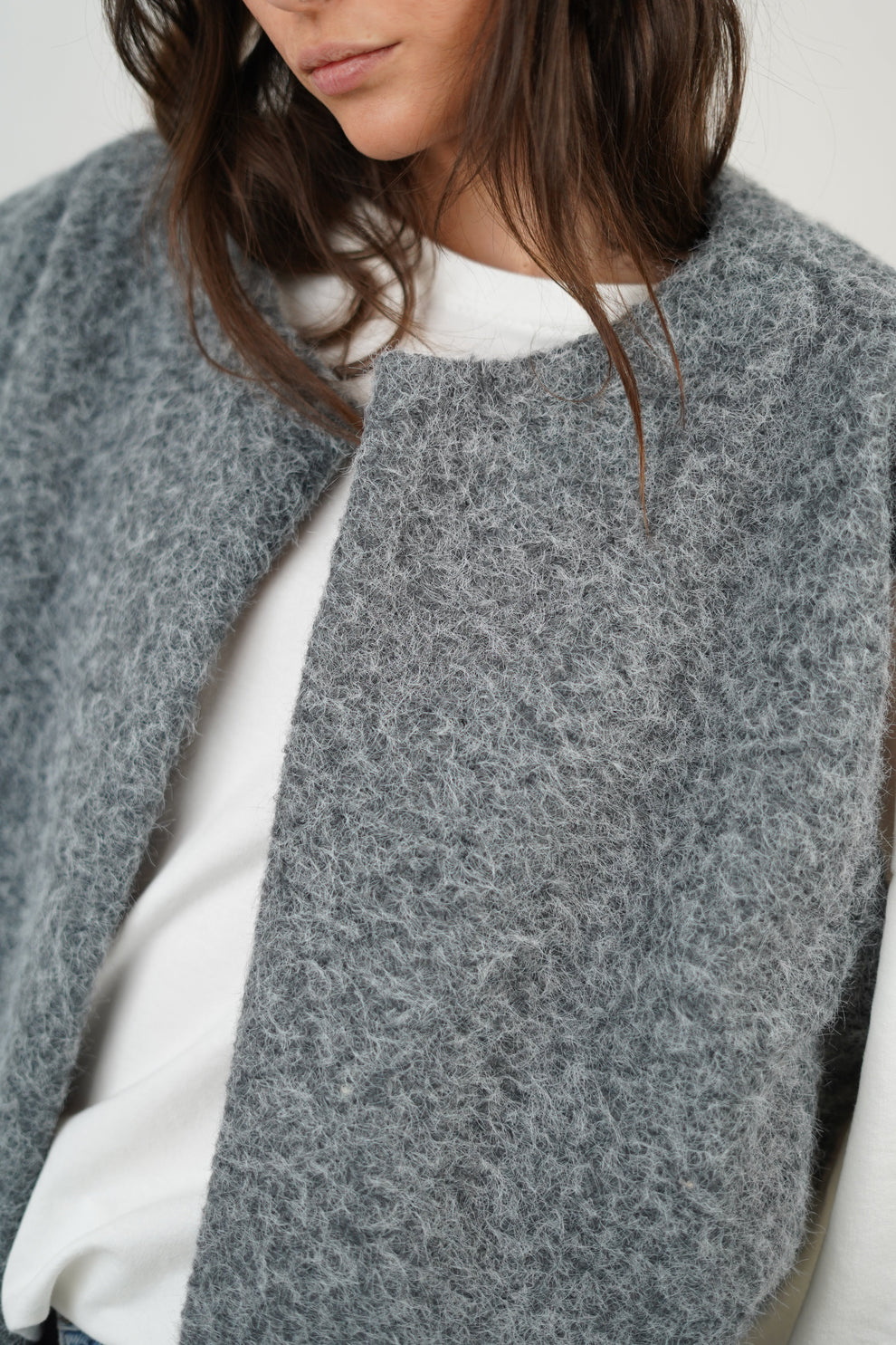 Cropped Sleeveless Vest Top-tops > vests-Laventaire-Laventaire
