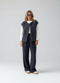 Cropped Sleeveless Vest Top-tops > vests-Laventaire-Laventaire