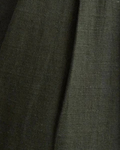 Dark Green Pleated Trousers-trousers > pleated trousers-Laventaire-Laventaire