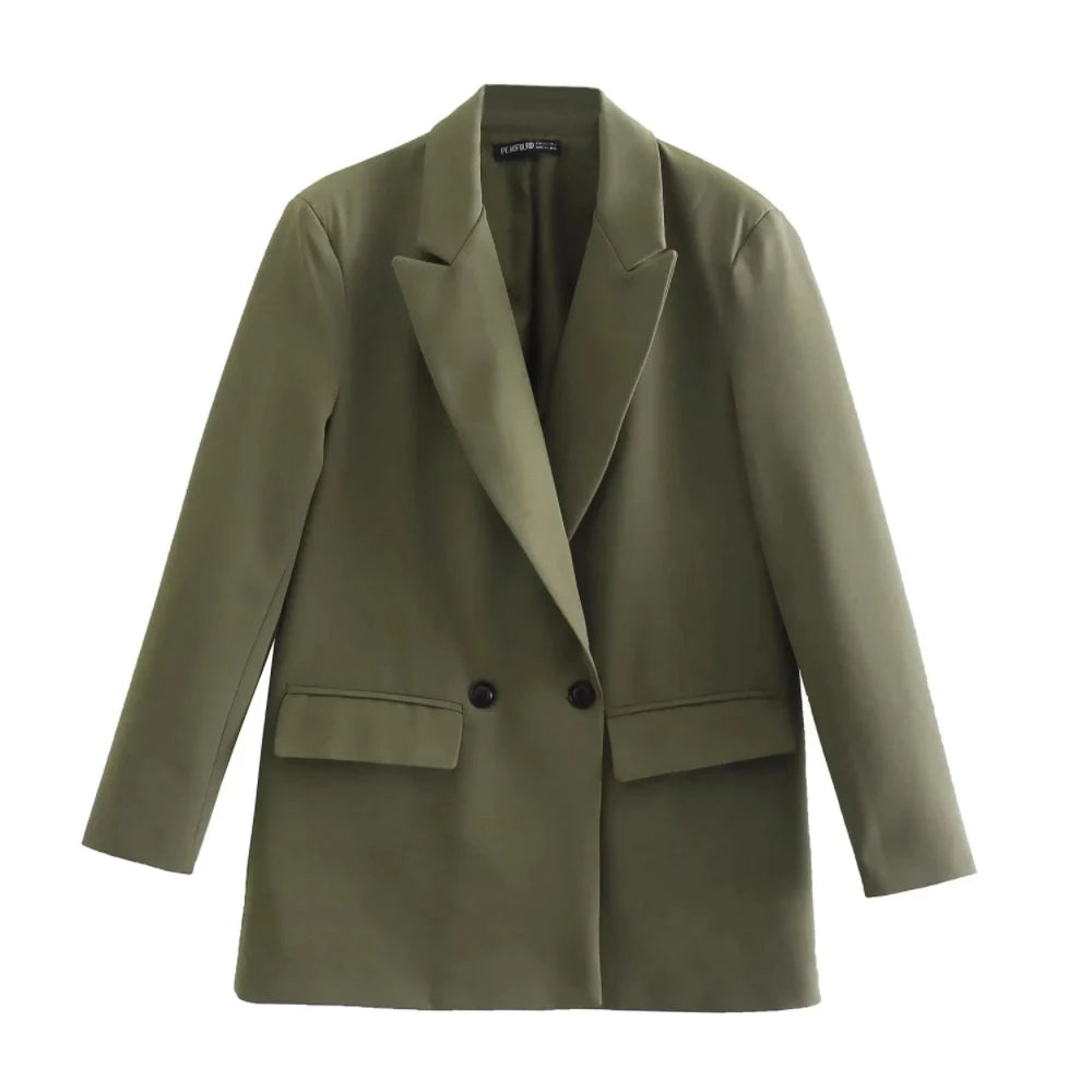 Double-Breasted Blazer Jacket-jackets > blazers > blazer jackets-Laventaire-Laventaire