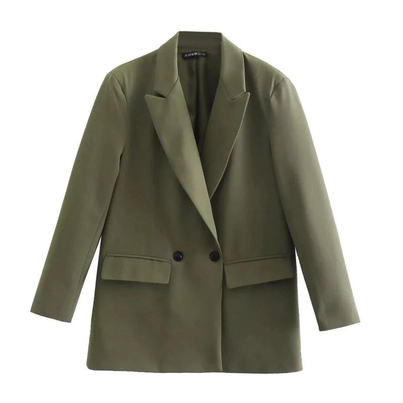 Double-Breasted Blazer Jacket-jackets > blazers > blazer jackets-Laventaire-Laventaire