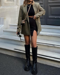 Double-Breasted Blazer Jacket-jackets > blazers > blazer jackets-Laventaire-Laventaire