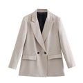 Double-Breasted Blazer Jacket-jackets > blazers > blazer jackets-Laventaire-Laventaire