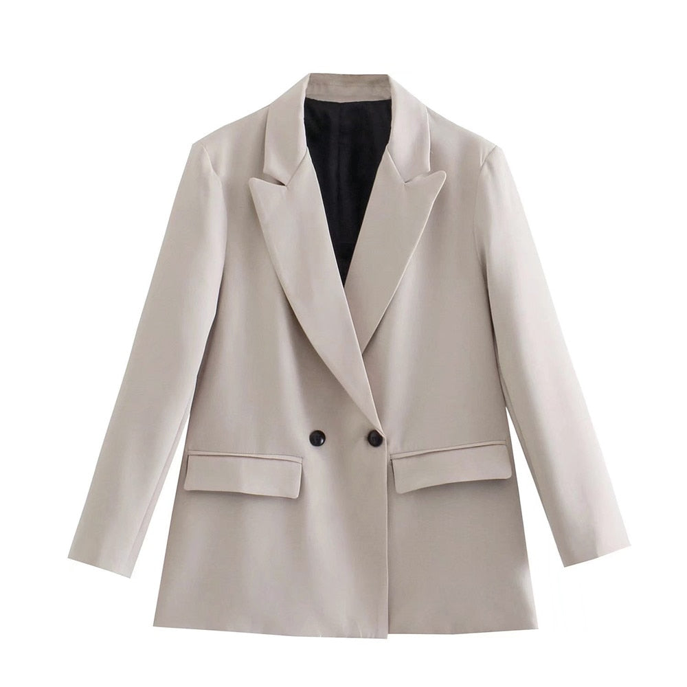 Double-Breasted Blazer Jacket-jackets > blazers > blazer jackets-Laventaire-Laventaire