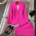 Double-Breasted Blazer Pant Set-suits > suit sets-Laventaire-Laventaire