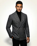 Double Breasted Casual Blazer-blazers > casual blazer-Laventaire-Laventaire