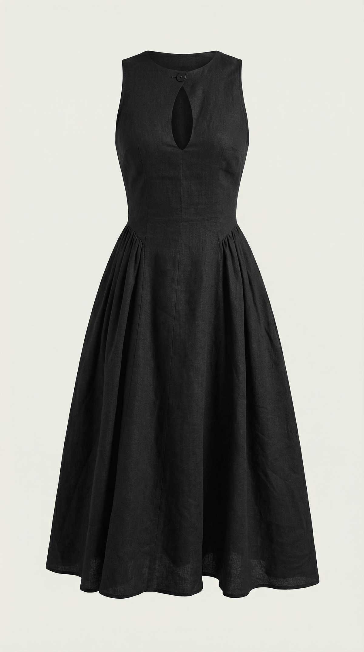 Elegant A-Line Midi Dress-dresses > midi dress-Laventaire-Laventaire