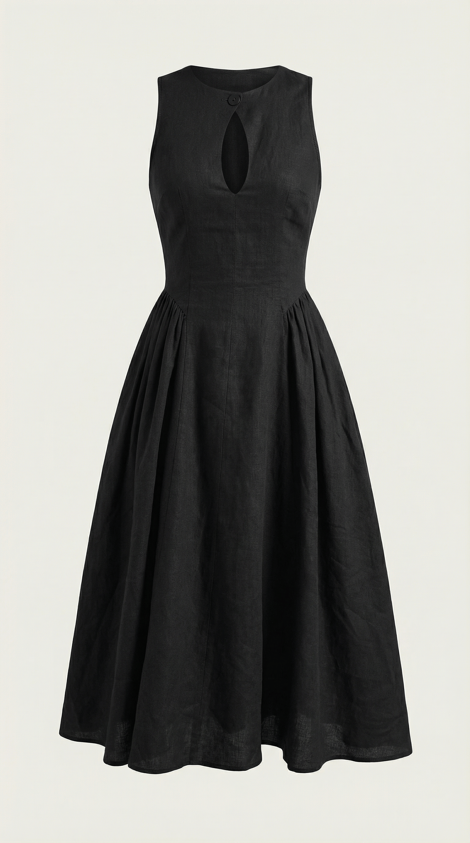 Elegant A-Line Midi Dress-dresses > midi dress-Laventaire-Laventaire