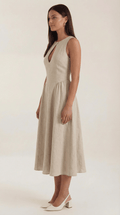 Elegant A-Line Midi Dress-dresses > midi dress-Laventaire-Laventaire