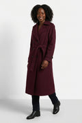 Elegant Belted Long Trench Coat-coats > trench coats-Laventaire-Laventaire