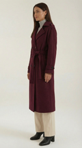 Elegant Belted Long Trench Coat-coats > trench coats-Laventaire-Laventaire