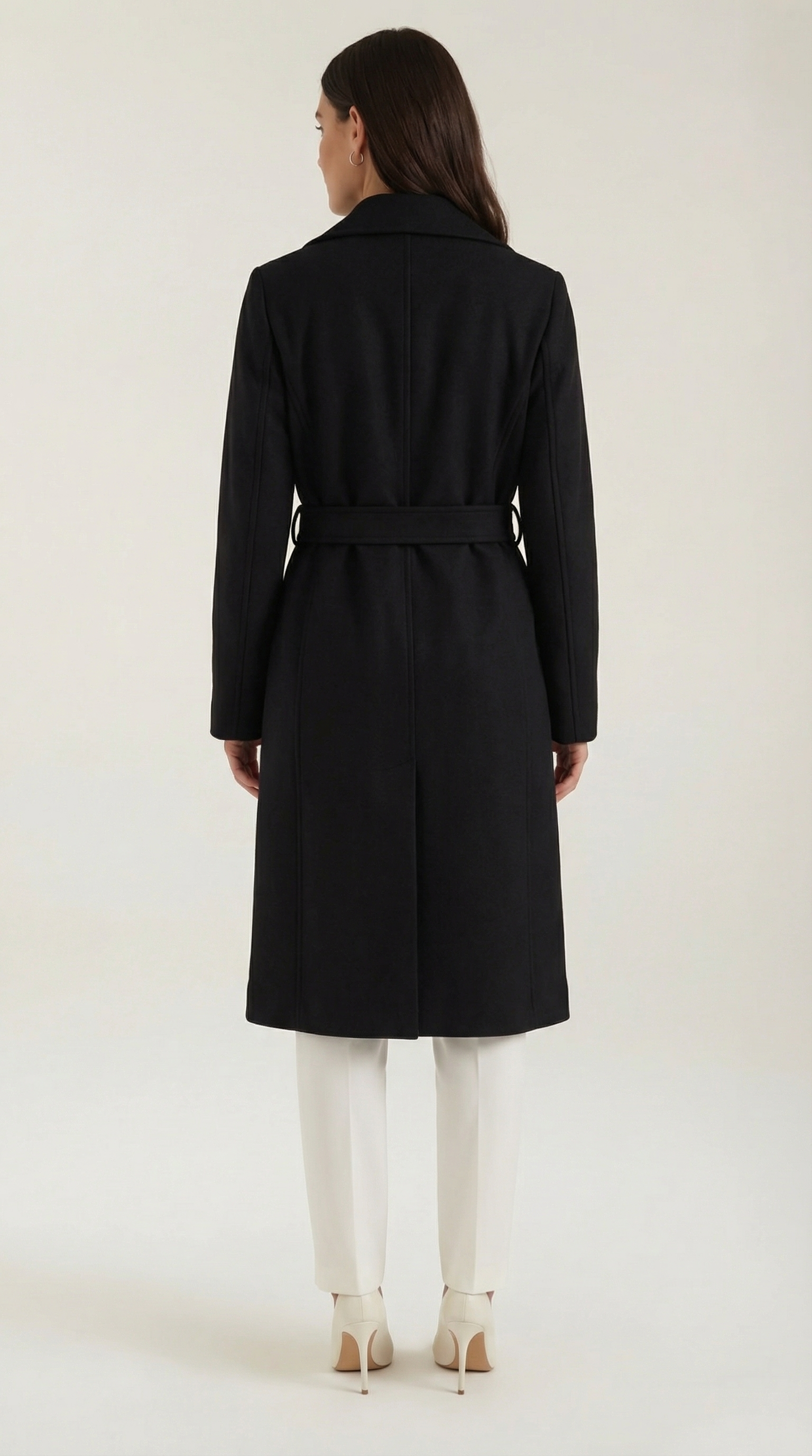 Elegant Belted Trench Coat-outerwear > trench coat-Laventaire-Laventaire
