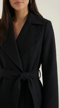 Elegant Belted Trench Coat-outerwear > trench coat-Laventaire-Laventaire