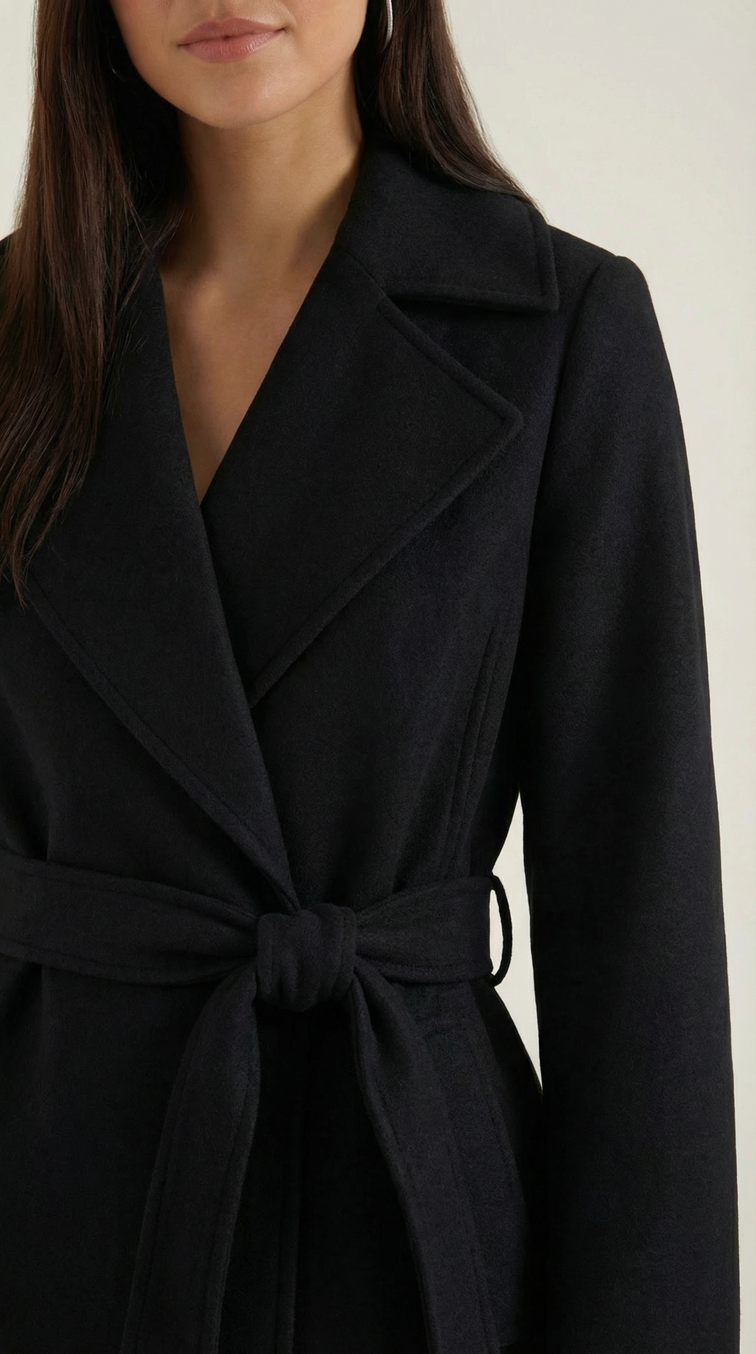 Elegant Belted Trench Coat-outerwear > trench coat-Laventaire-Laventaire