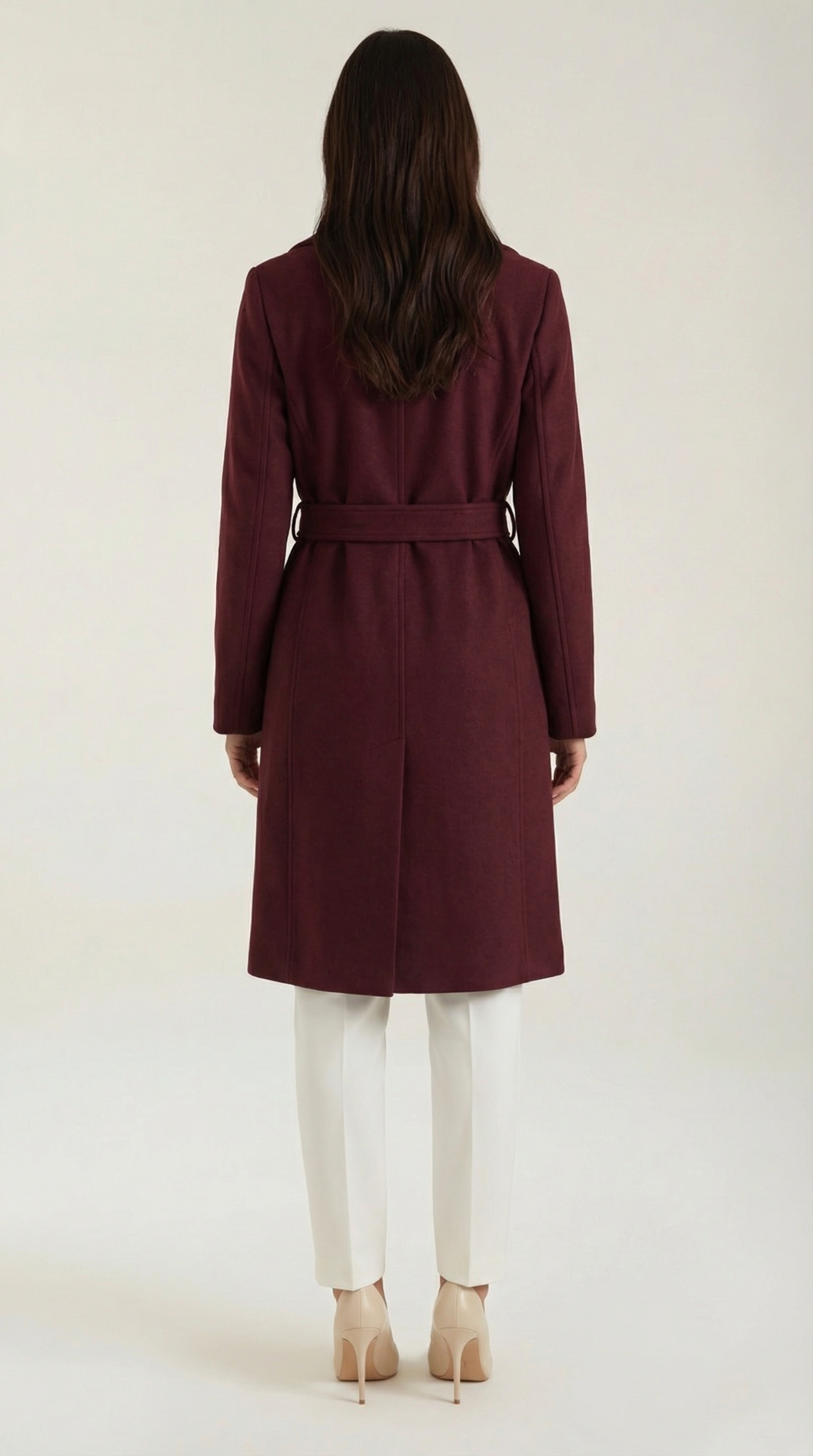 Elegant Belted Trench Coat-outerwear > trench coat-Laventaire-Laventaire