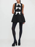 Elegant Bow Mini Dress-dresses > mini dress-Laventaire-Laventaire