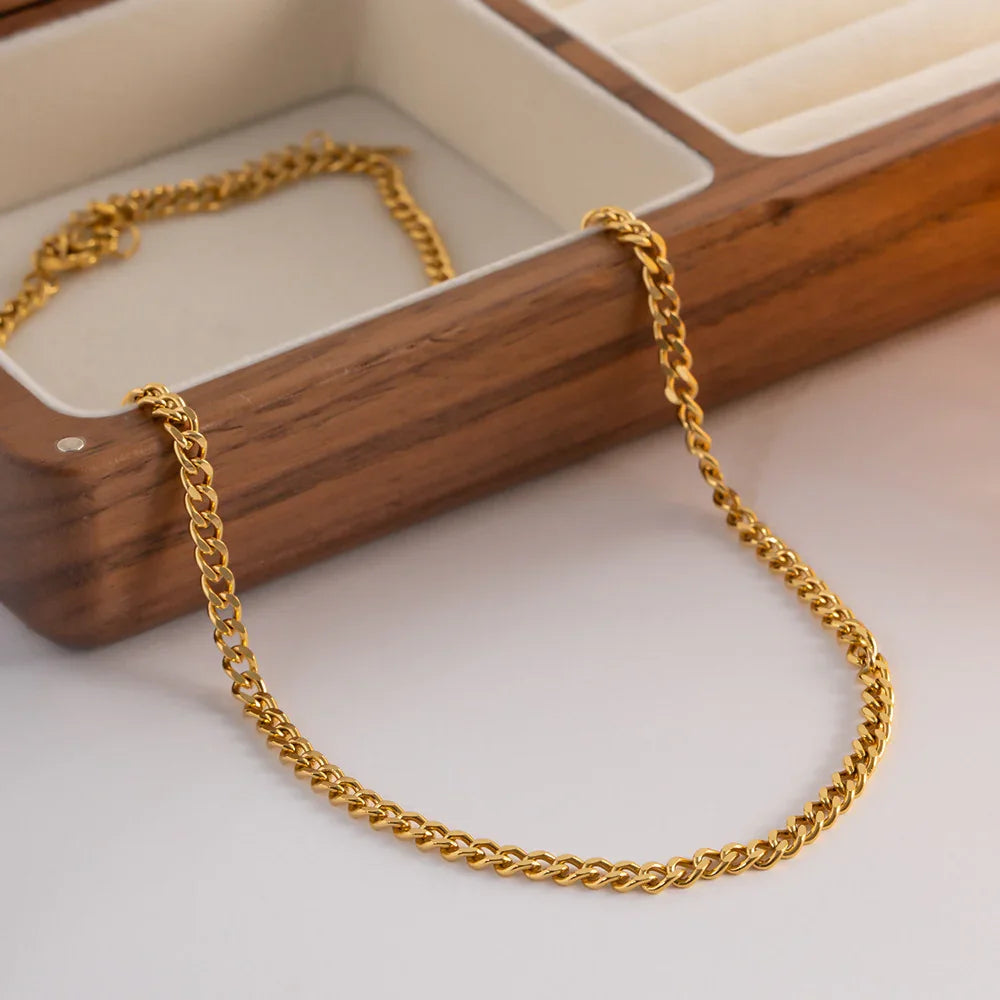 Elegant Chain Necklace-jewelry > necklaces > chain necklaces-Laventaire-Laventaire