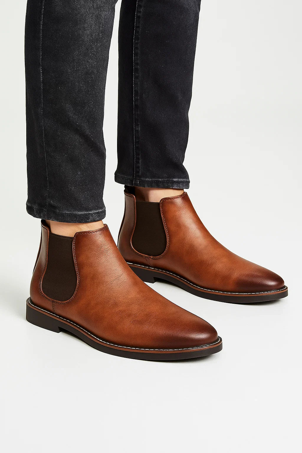 Elegant Chelsea Boots-footwear > boots > Chelsea boots-Laventaire-Brown-40-Laventaire