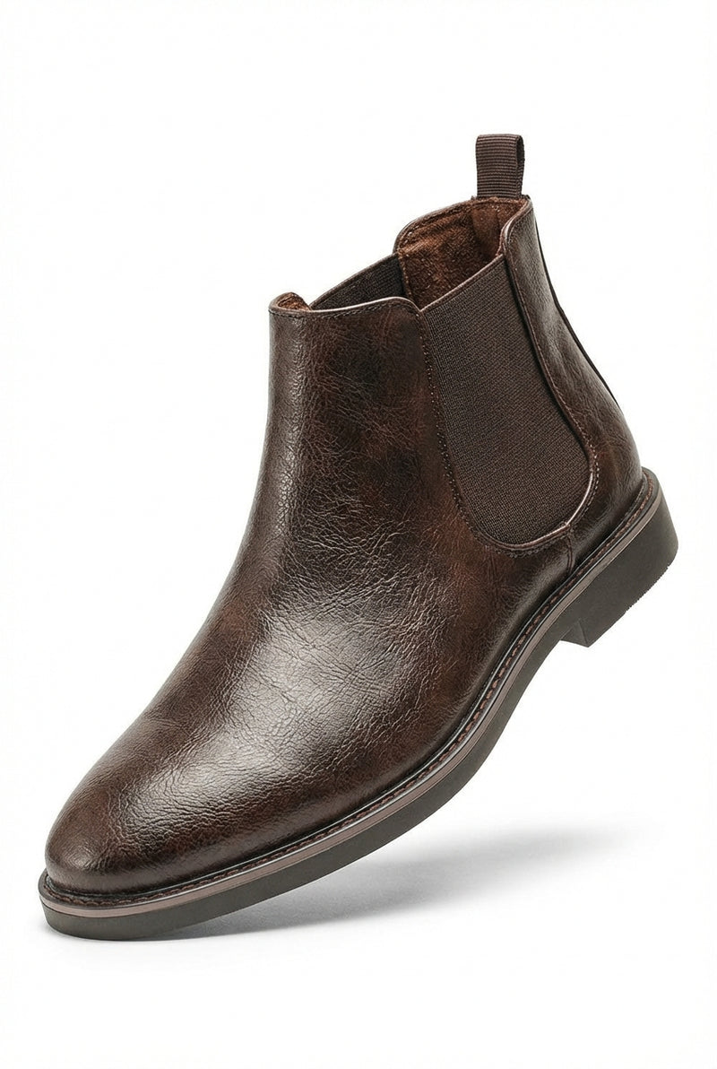 Elegant Chelsea Boots-footwear > boots > Chelsea boots-Laventaire-Dark Brown-40-Laventaire