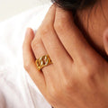 Elegant Classic Statement Ring-jewelry > rings > statement rings-Laventaire-Laventaire