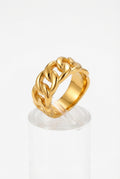 Elegant Classic Statement Ring-jewelry > rings > statement rings-Laventaire-Gold-6-Laventaire