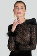 Elegant Feather Jumpsuit-jumpsuits > elegant jumpsuit-Laventaire-Laventaire